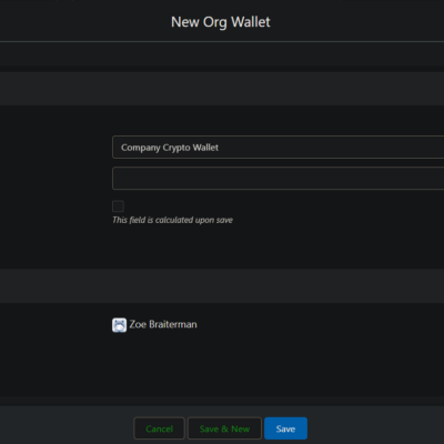 crypto wallet for Salesforce