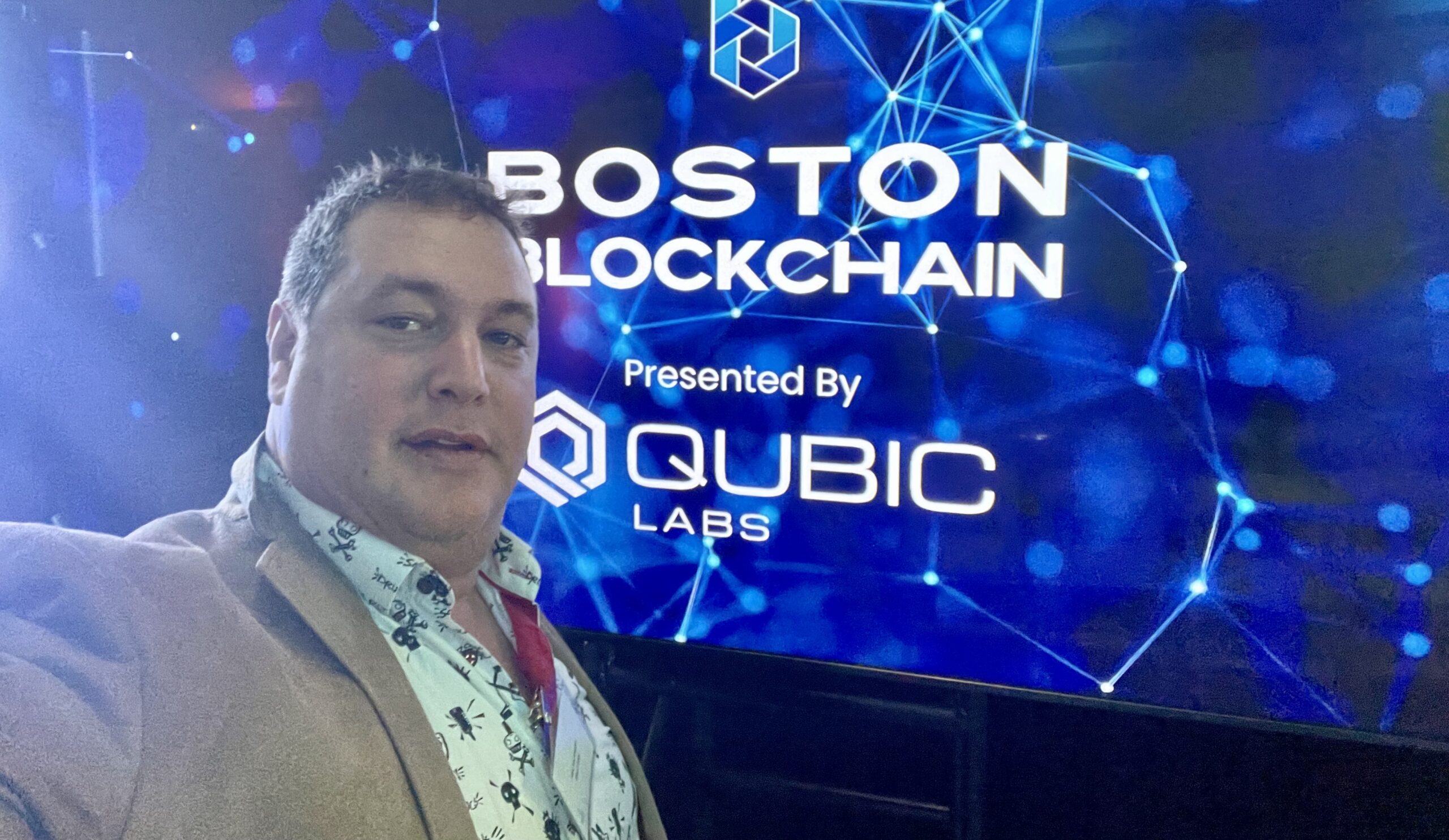 Alex Hochberger visits Boston Blockchain Week by QUBIC Labs