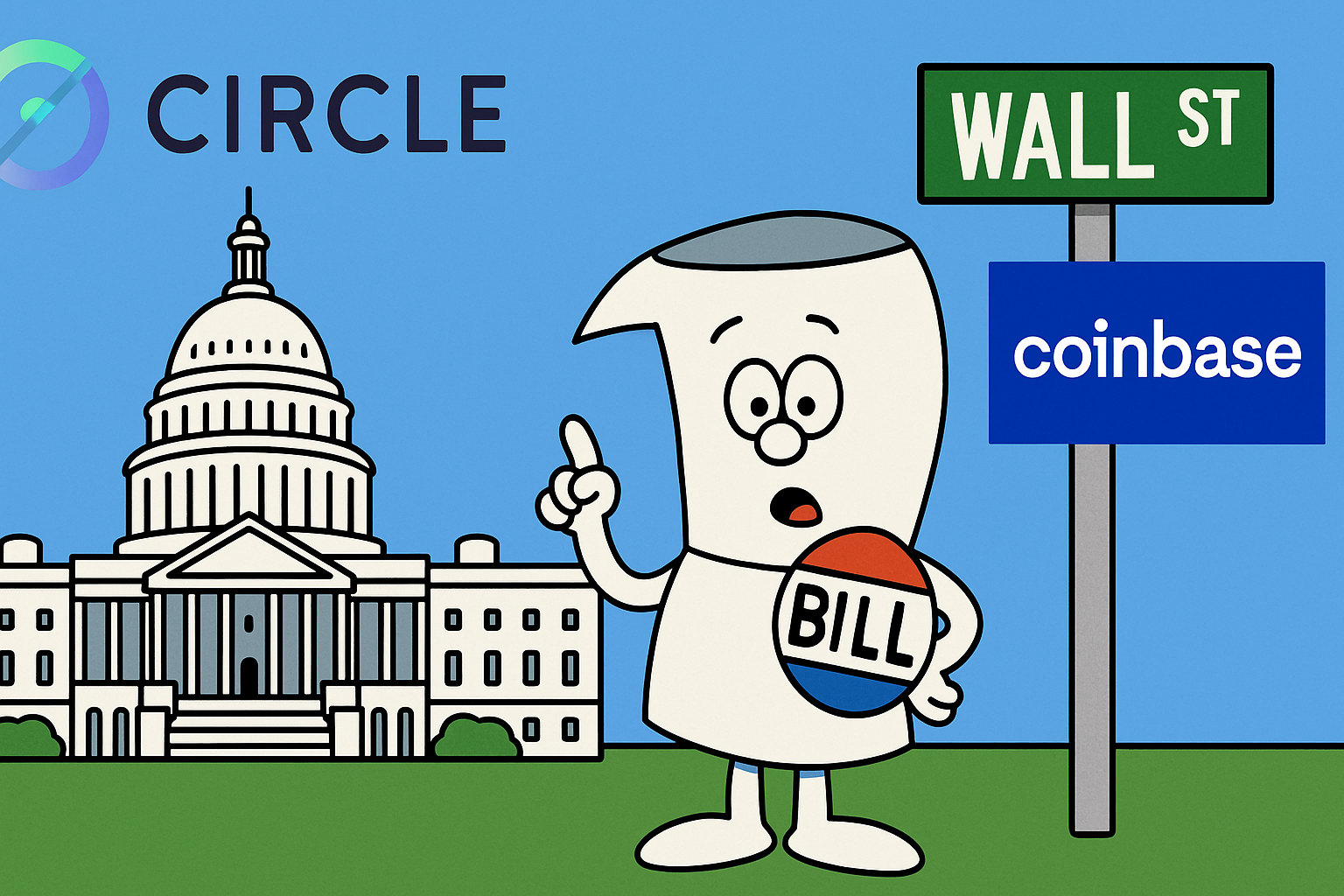 GENIUS Act progressing pushing a Coinbase and Circle Stock Surge in 2025