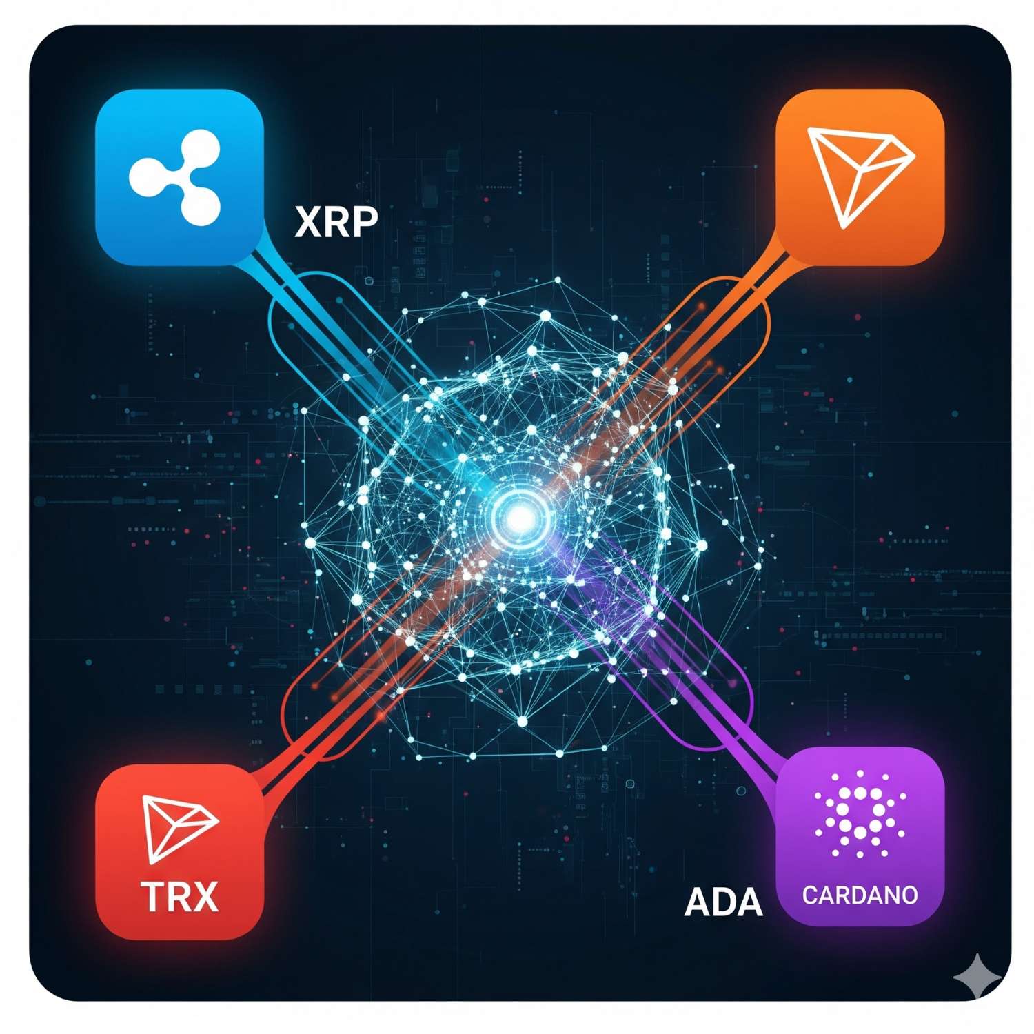 Wallets for XRP, Tron, Cardano, etc.