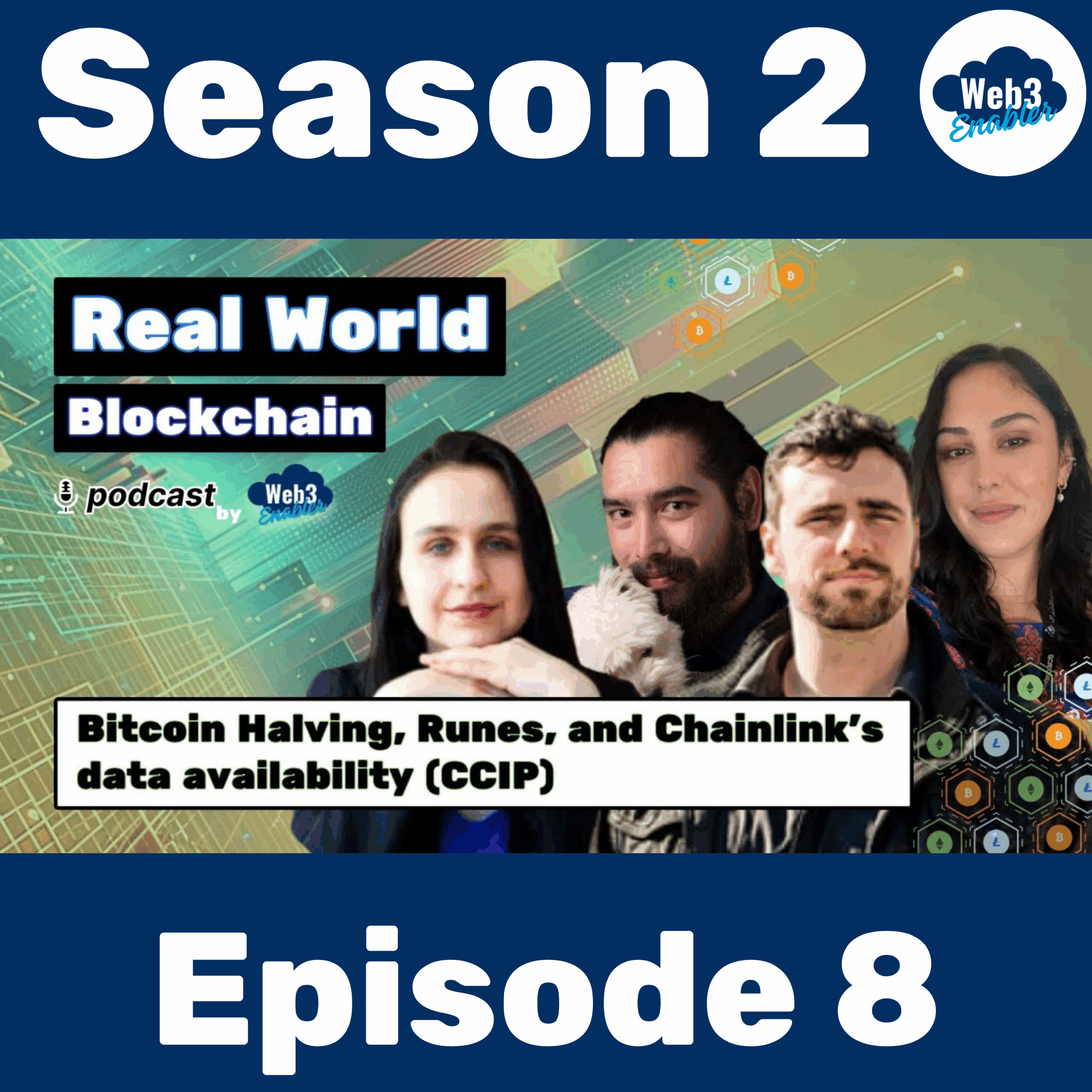 Bitcoin halving, Runes and Chainlink data availability episode artwork