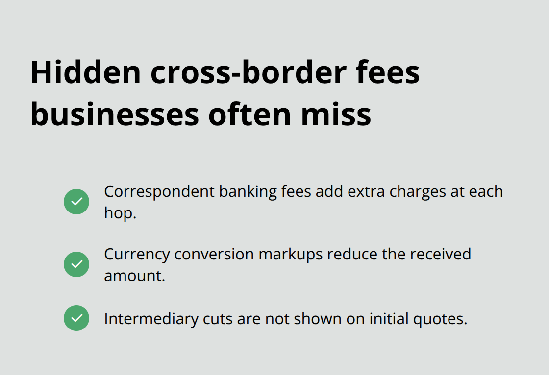 Checklist of common hidden fees in international payments for US businesses - Crypto based international transfers