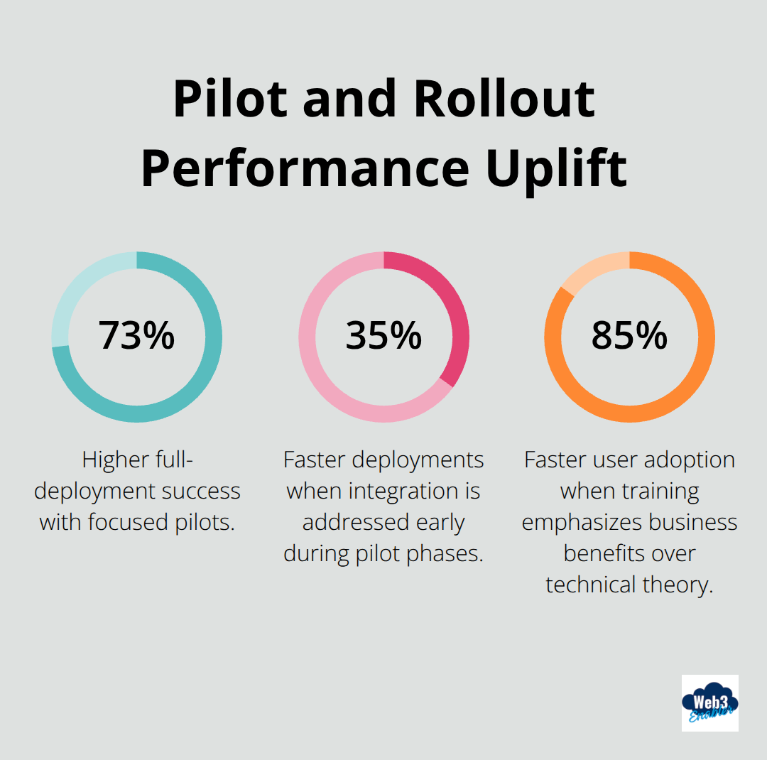 Key percentages that boost enterprise blockchain deployment outcomes