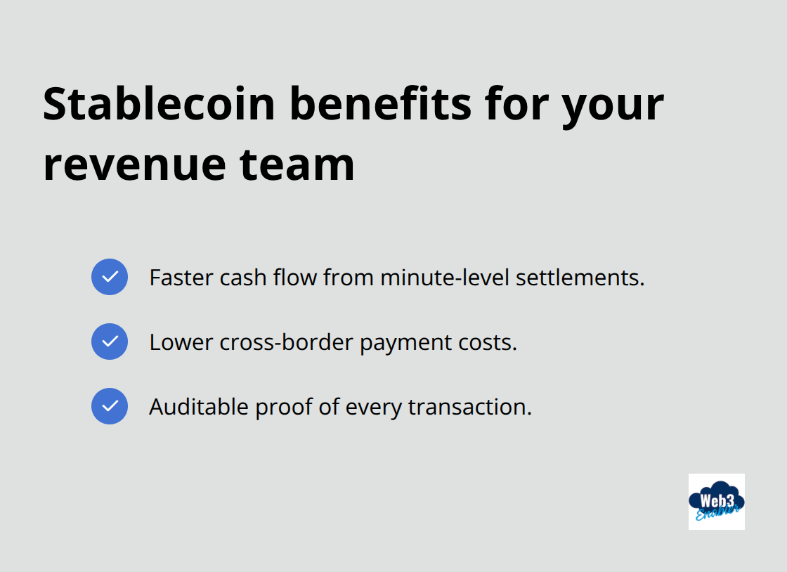 Three key stablecoin benefits for revenue operations teams - Salesforce Revenue Cloud blockchain