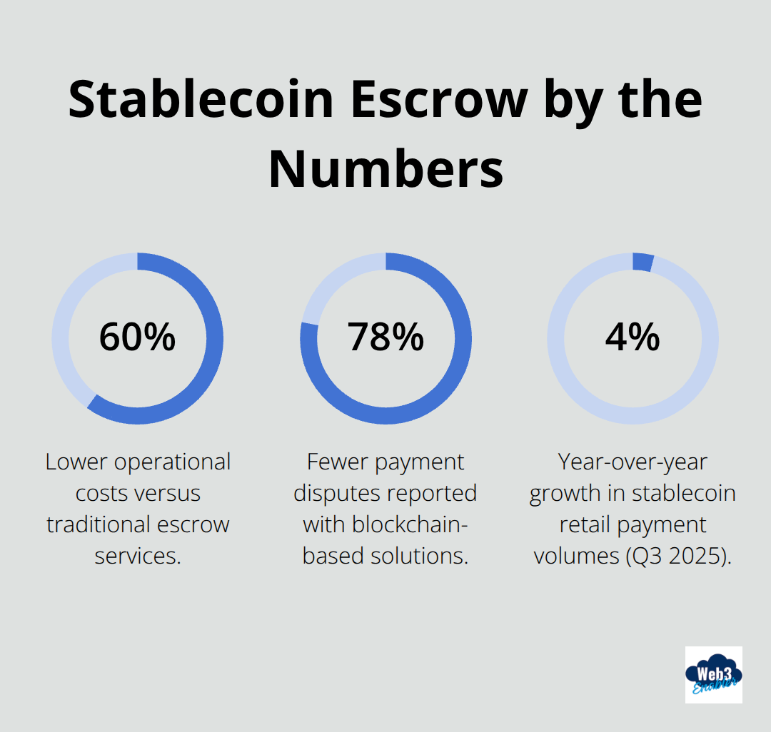 Core performance stats for stablecoin escrow in U.S. B2B payments