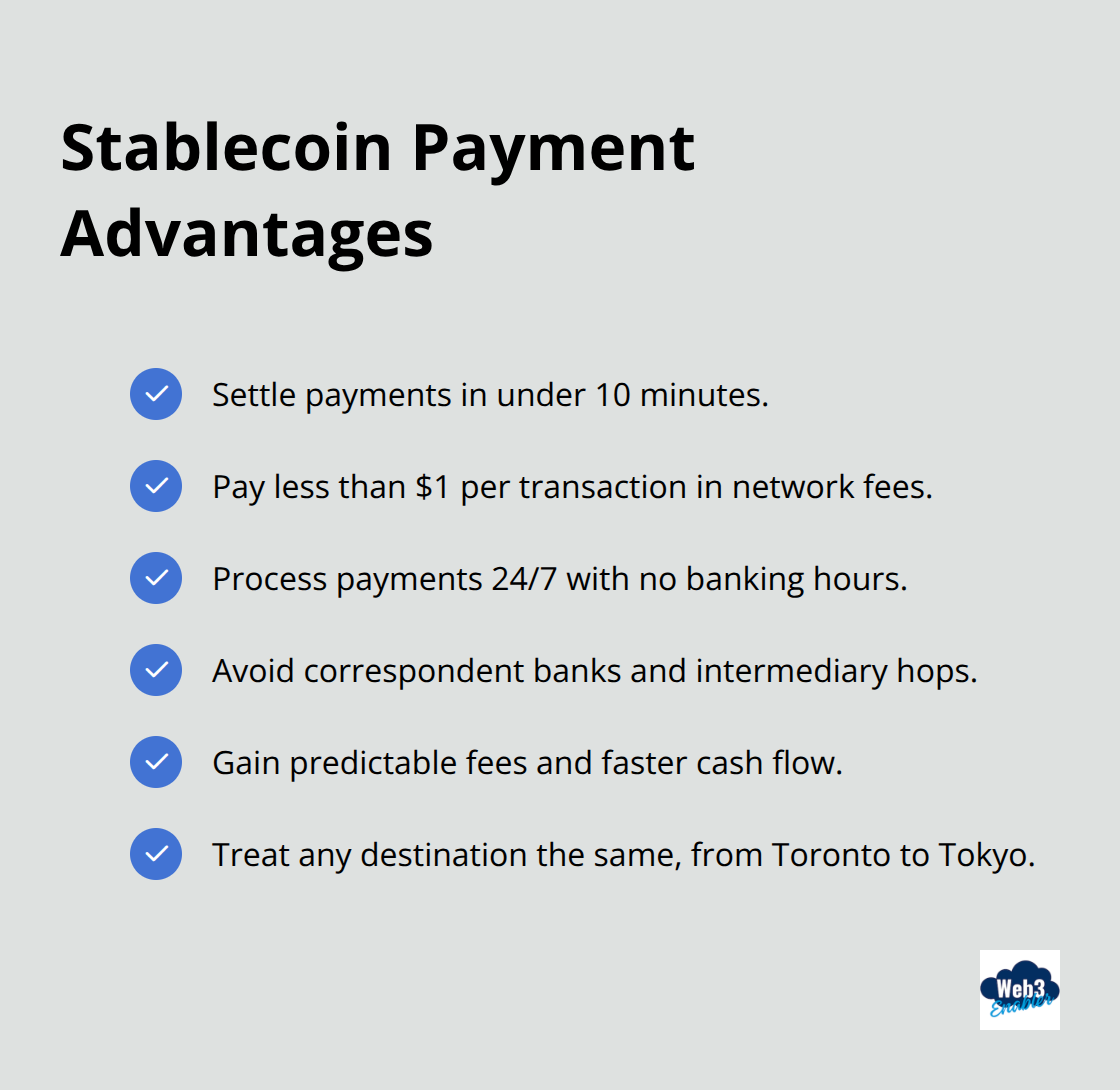 Benefits businesses gain by using stablecoin invoicing