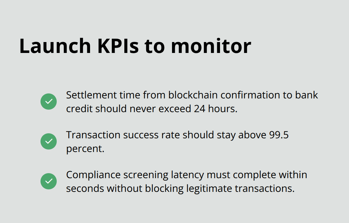 Checklist of three critical payment gateway performance KPIs to track after launch